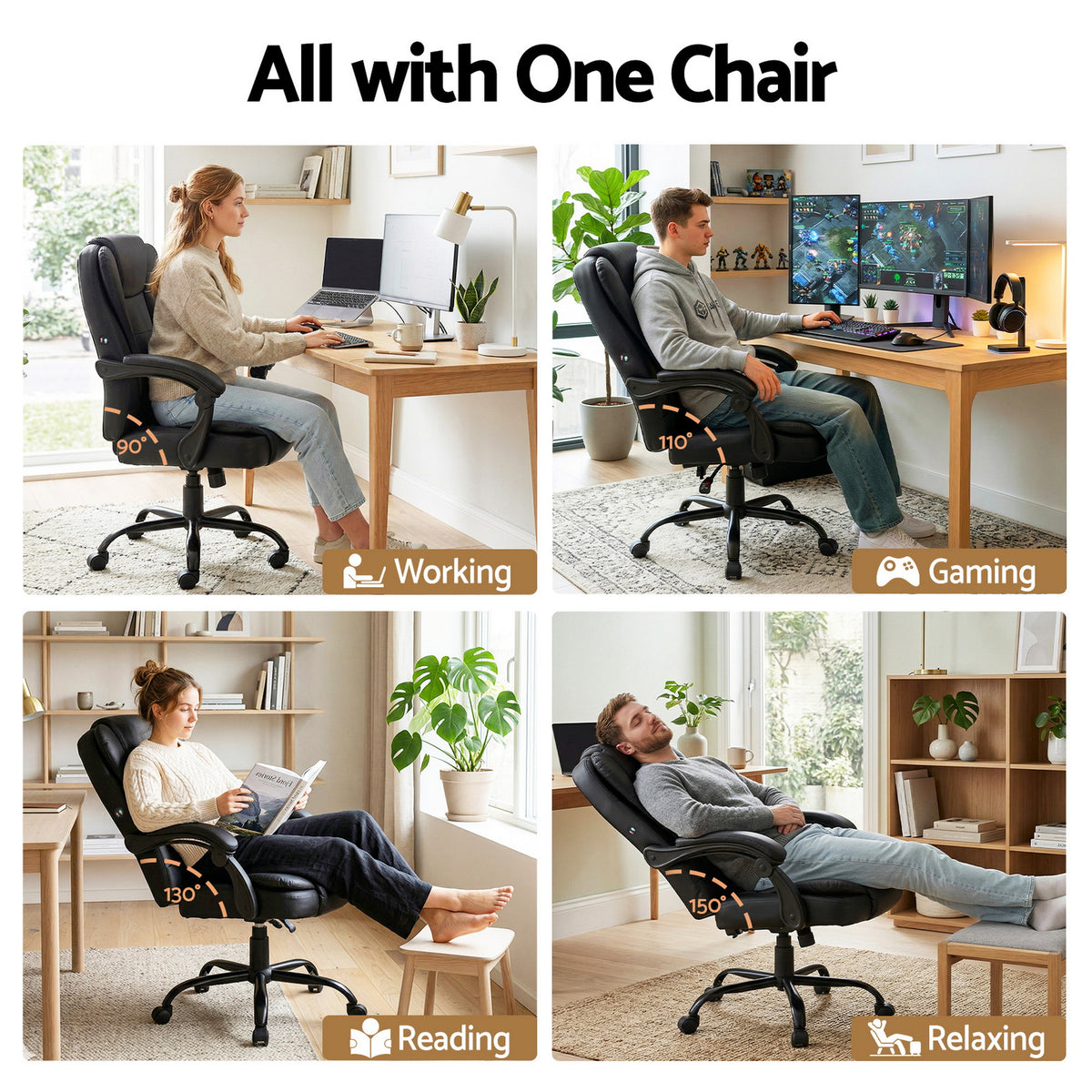 Artiss 2 Points Massage Chair Gaming