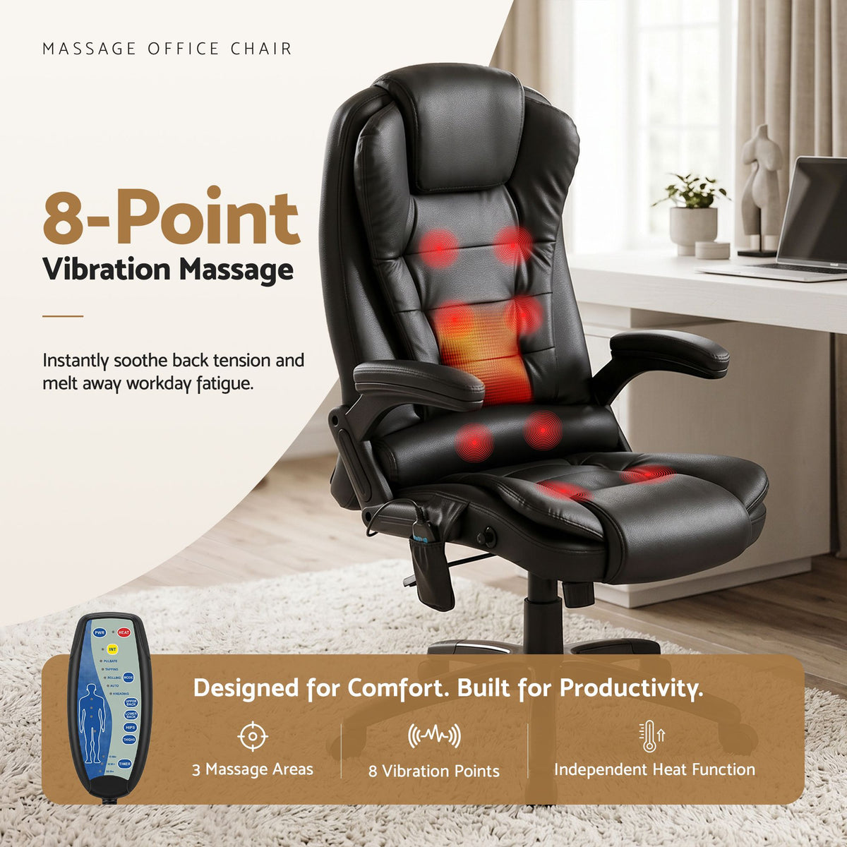 Artiss 8 Points Massage Office Chair