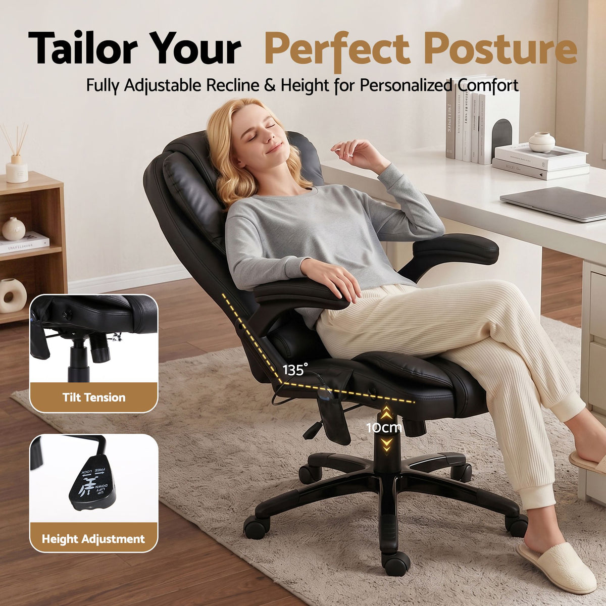 Artiss 8 Points Massage Office Chair