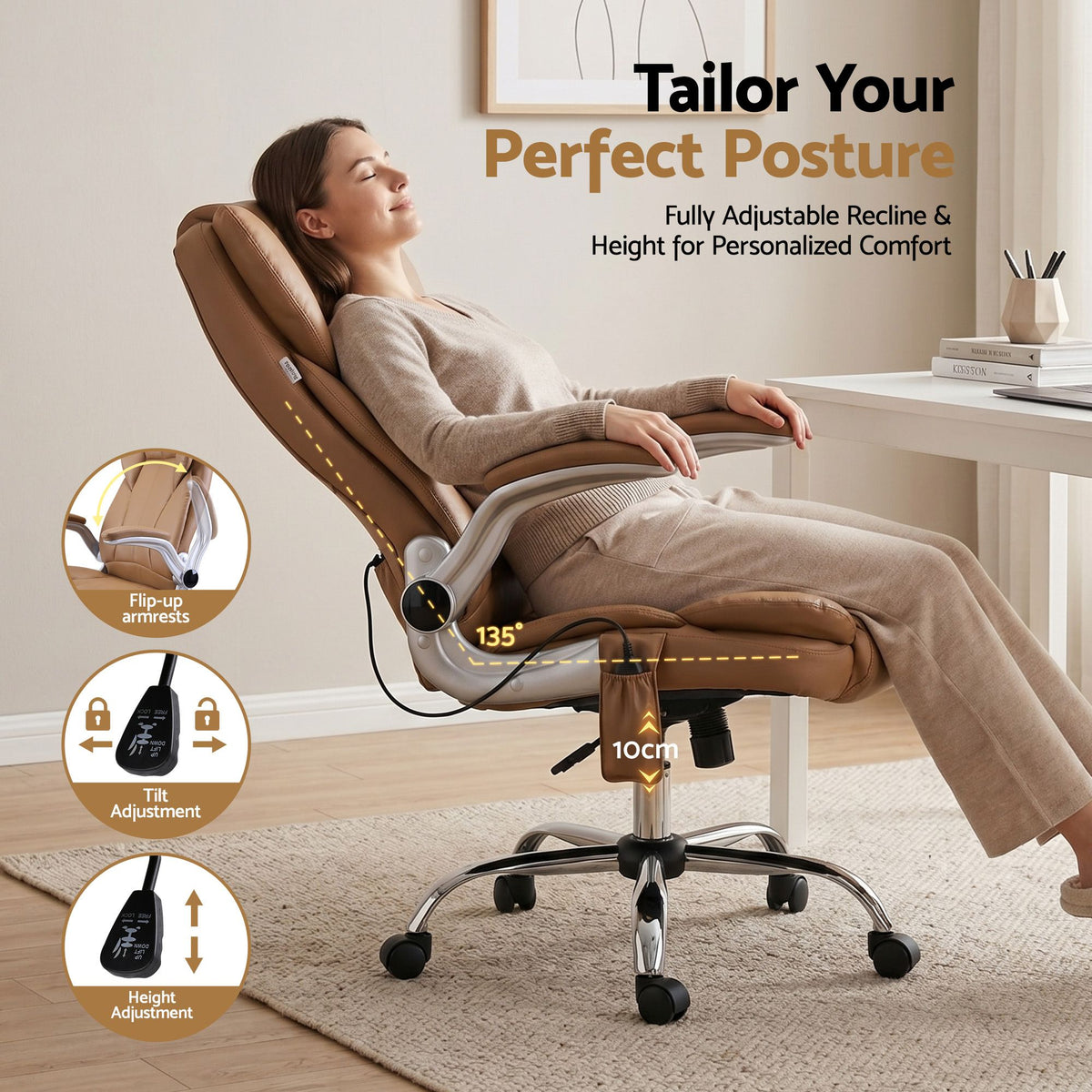 Artiss 8 Points Massage Office Chair
