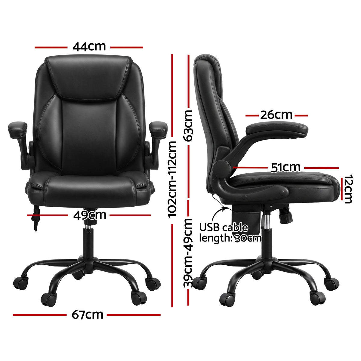Artiss 2 Point Massage Office Chair