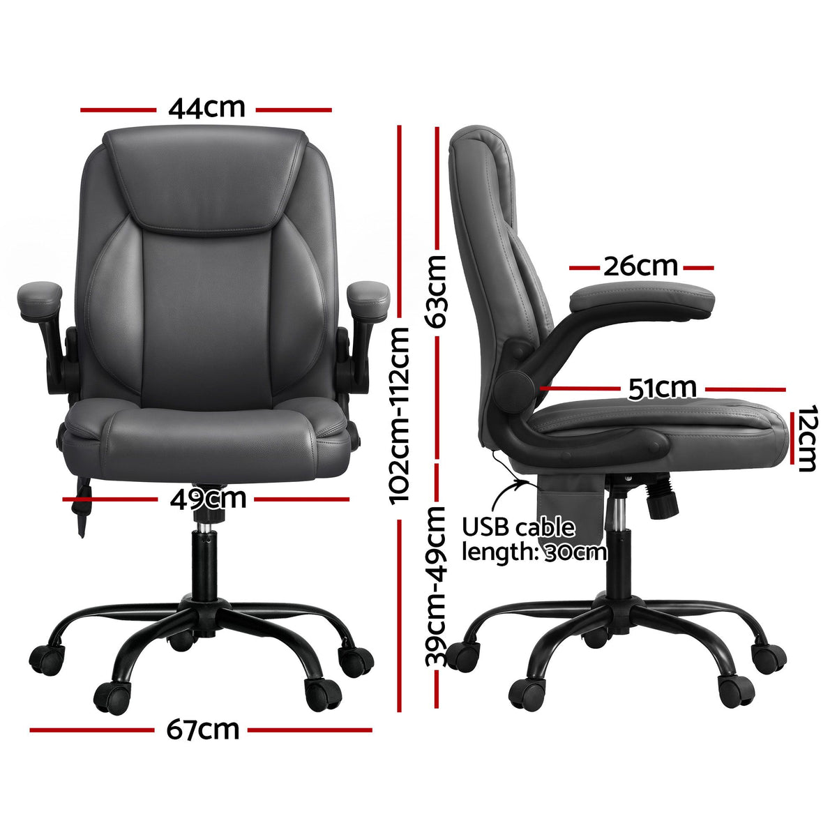Artiss 2 Point Massage Office Chair