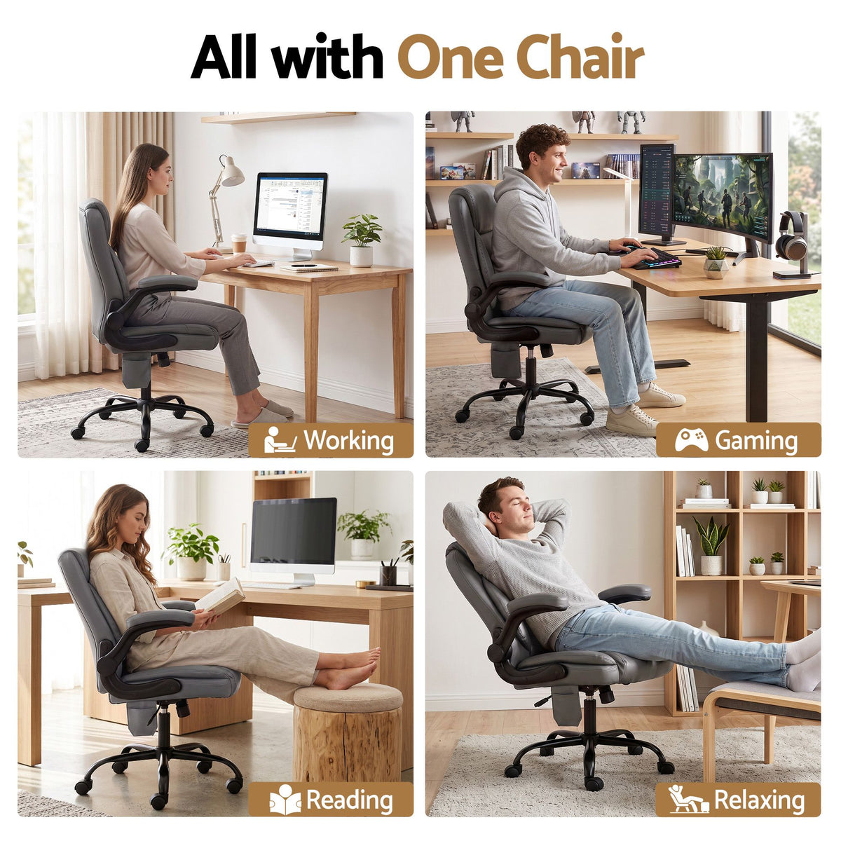 Artiss 2 Point Massage Office Chair