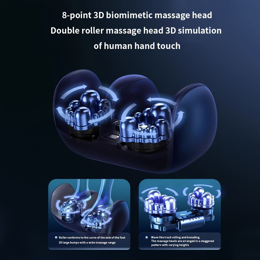 Foot Massager Heating Massager Multiple Modes 20 Massage Heads Foot Massage - Navy - Size Australian - standard