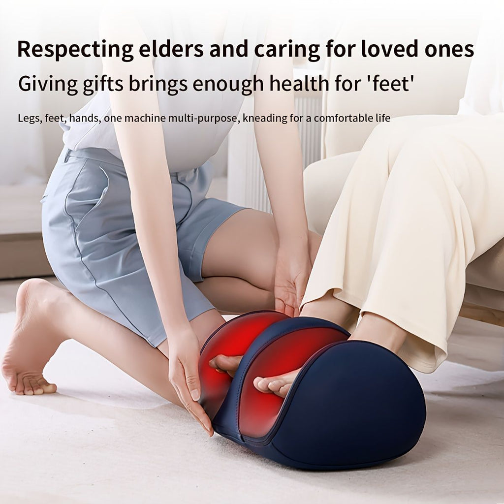 Foot Massager Heating Massager Multiple Modes 20 Massage Heads Foot Massage - Navy - Size Australian - standard