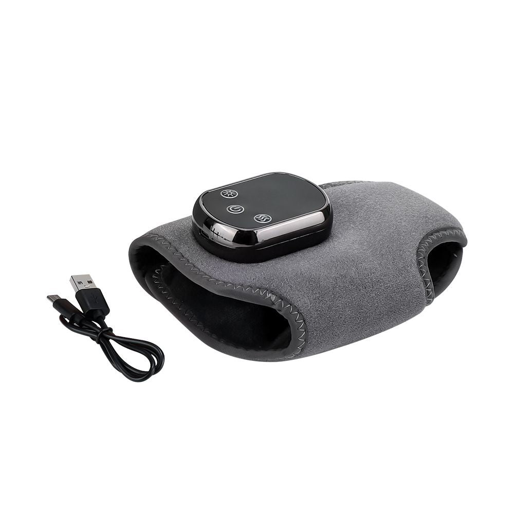 Heated Ankle Wrap with Massage – Infrared Heat Therapy, Vibration Massage, Rechargeable & Adjustable Strap | [NEW ARRIVAL]