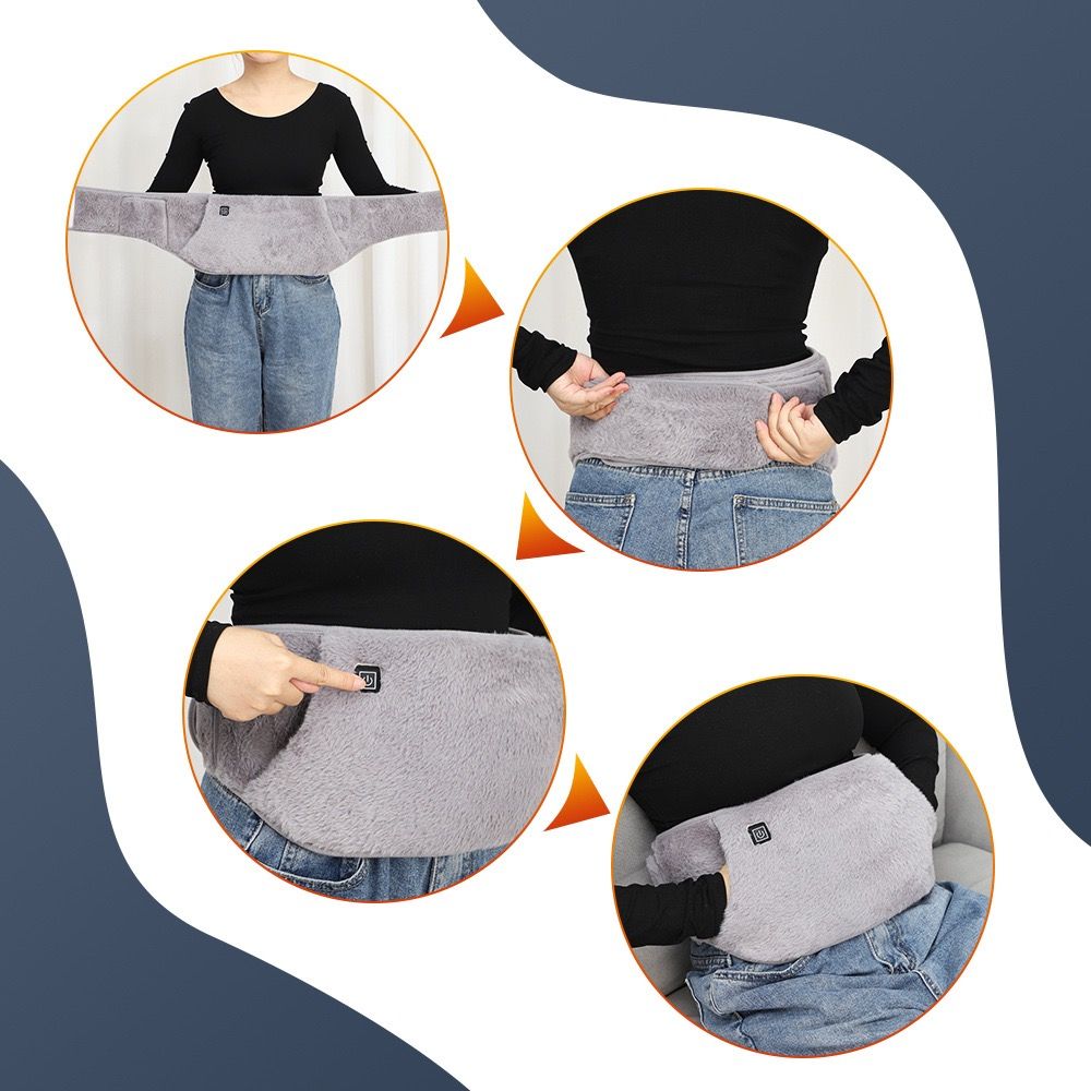 Menstrual Cramp Relief Belt with Hand Pockets