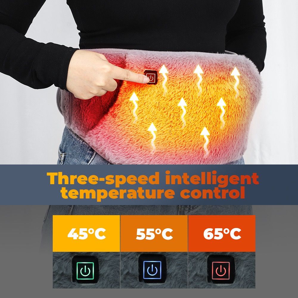 Menstrual Cramp Relief Belt with Hand Pockets